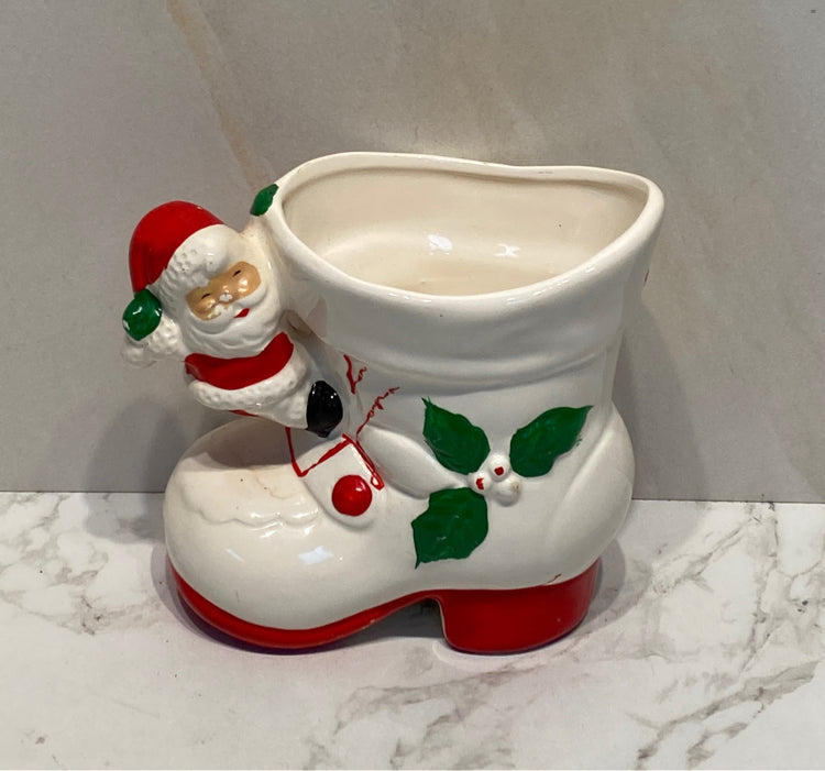 Vintage Santa Shoe