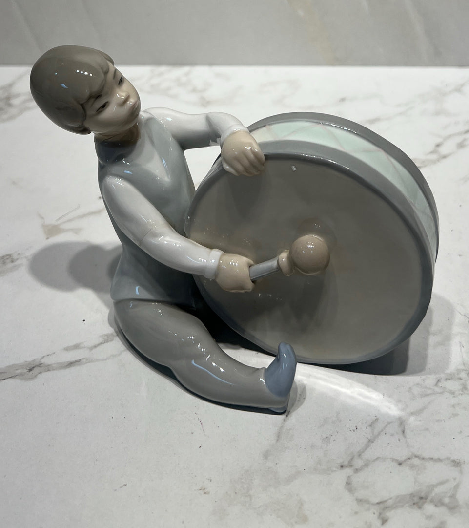 Lladro Boy Playing Drum