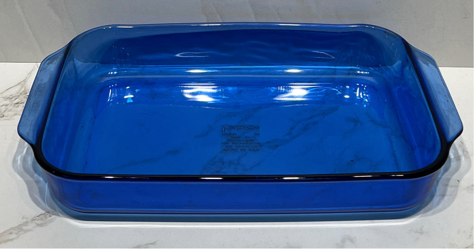 Blue Pyrex Casserole
