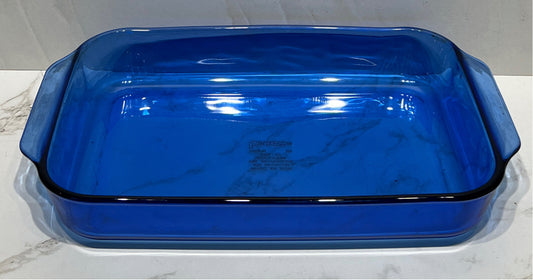 Blue Pyrex Casserole