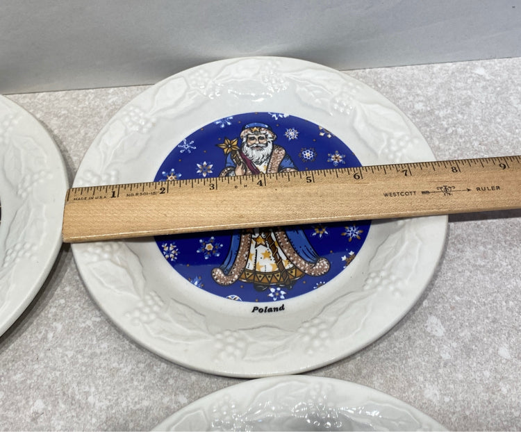 Set of 5 Christmas Plates