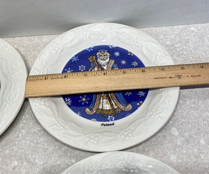 Set of 5 Christmas Plates