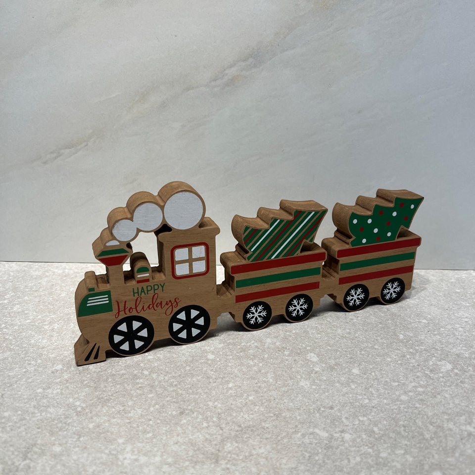 Wooden Train Decor