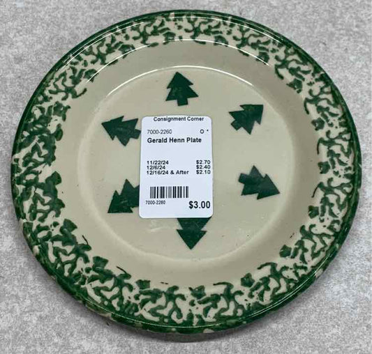 Gerald Henn Plate