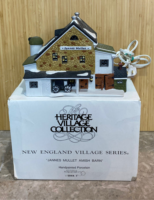 Dept. 56 Jannes Mullet Amish Barn