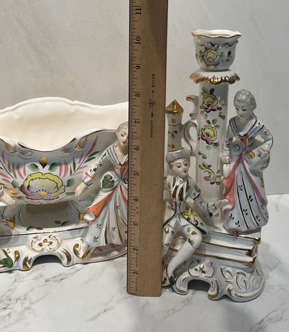 Centerpiece Bowl with 2 Candleholders