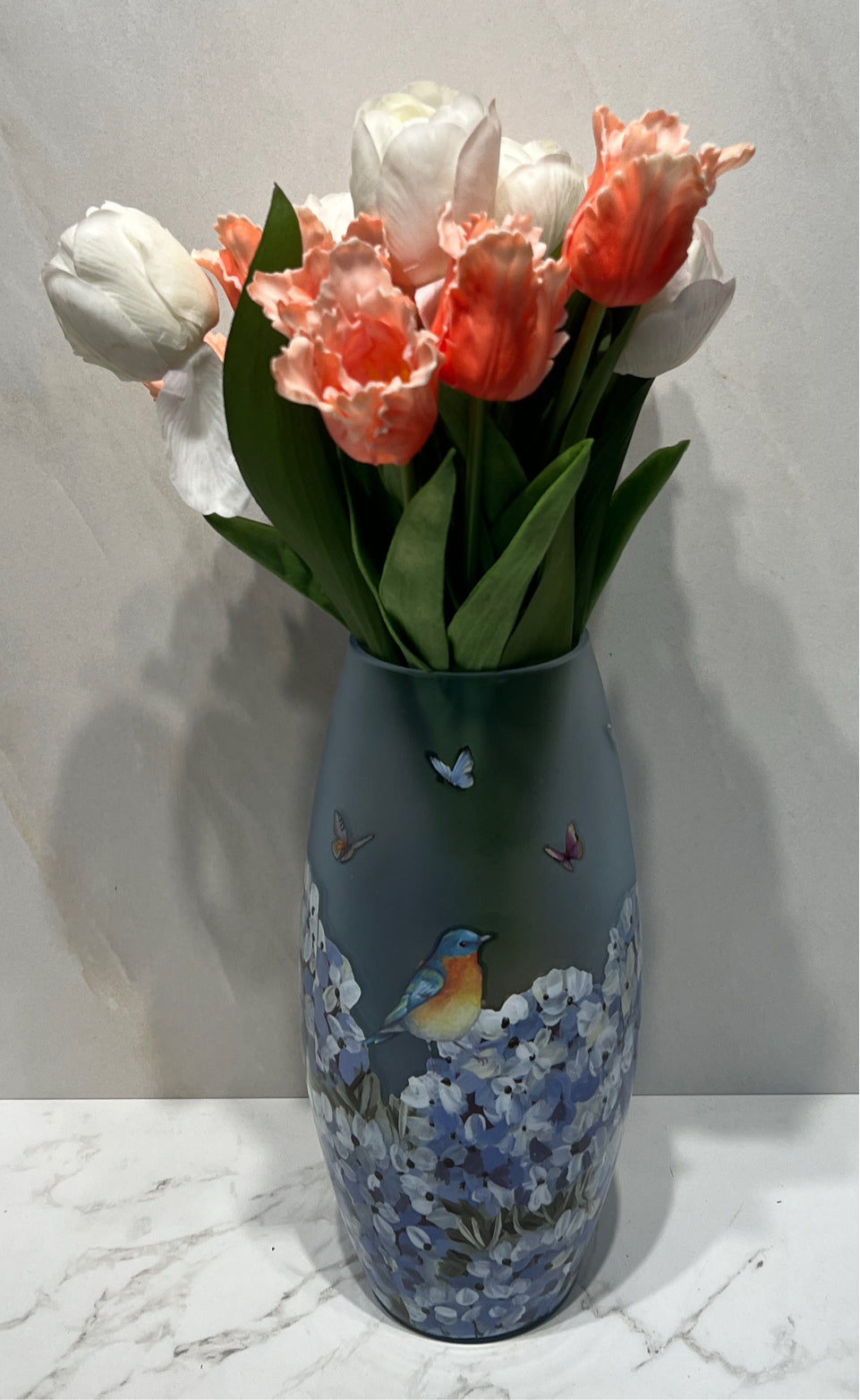 Vase with Artificial Decor