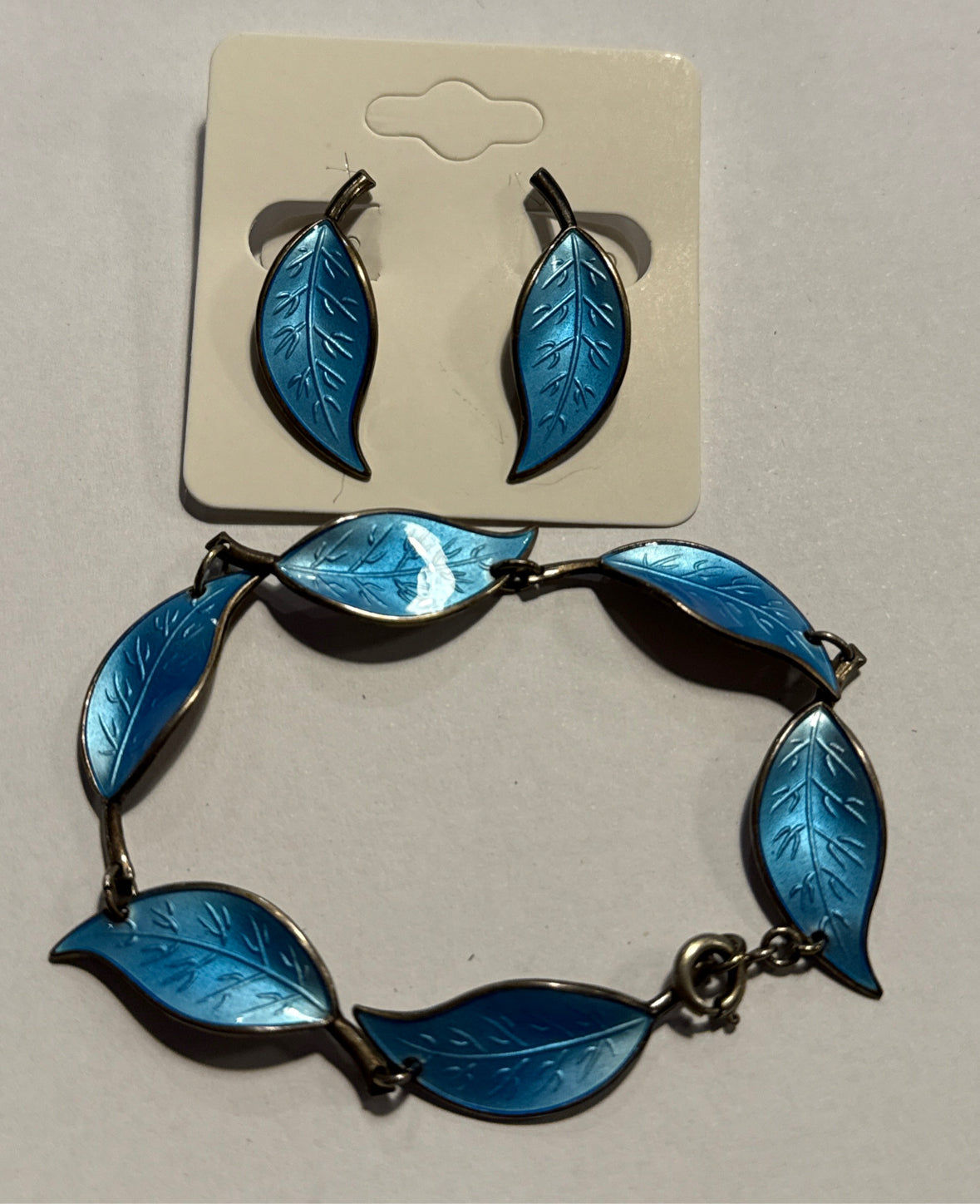 Sterling Norway Bracelet & Earrings (David Andersen)