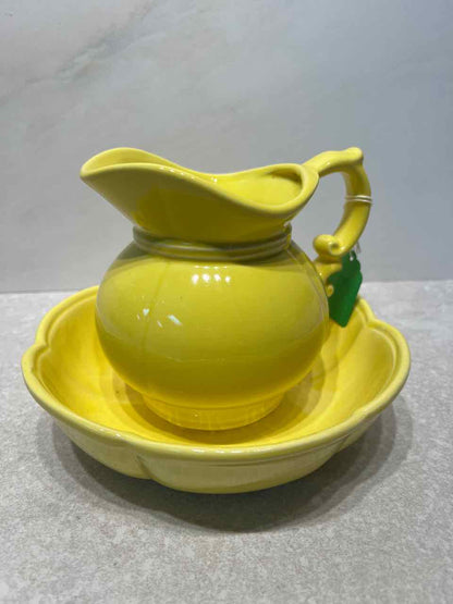 McCoy Yellow Pitcher and Bowl