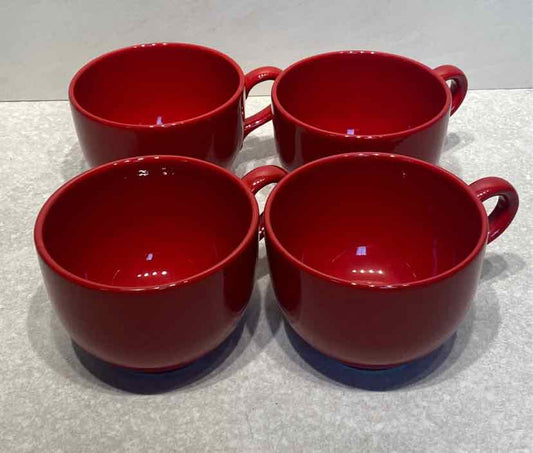 Set of 4 Crate and Barrel Mugs
