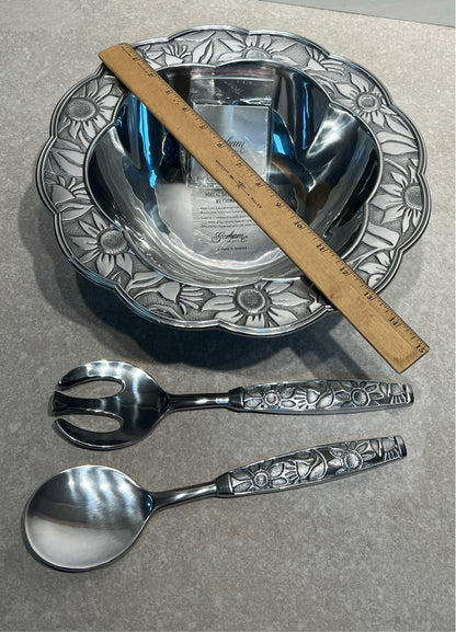 Gorham Bowl wiith 2 Utensils