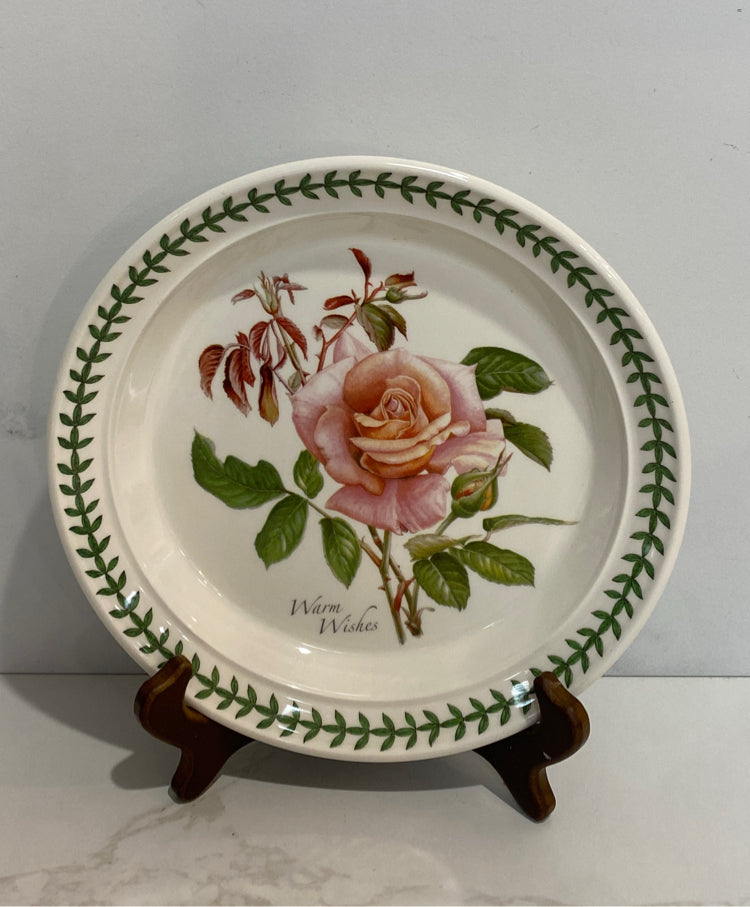 Botanic Roses  8.5" Plate