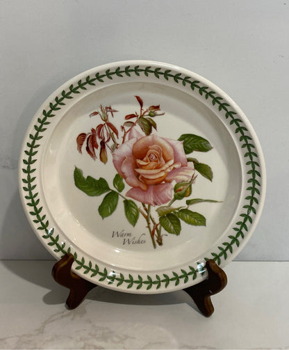 Botanic Roses  8.5" Plate