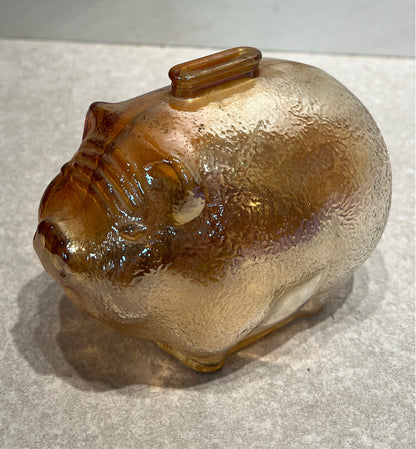 Carnival Glass Piggy Bank
