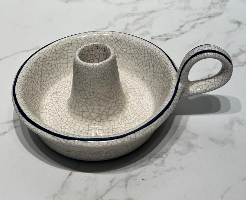 Dedham Pottery Candle Holder