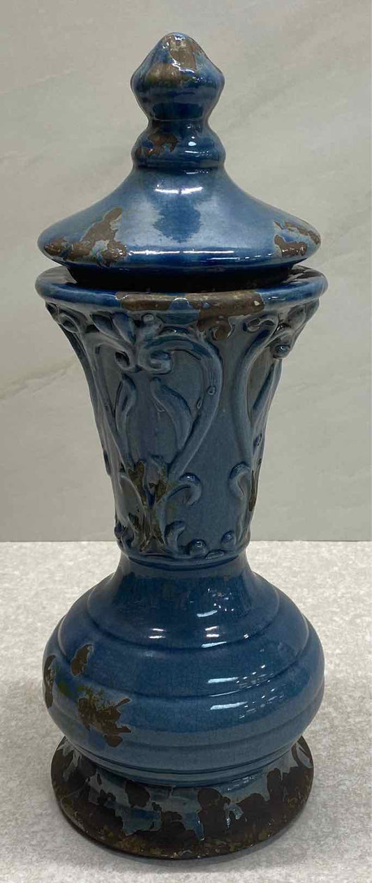 Blue Covered Jar