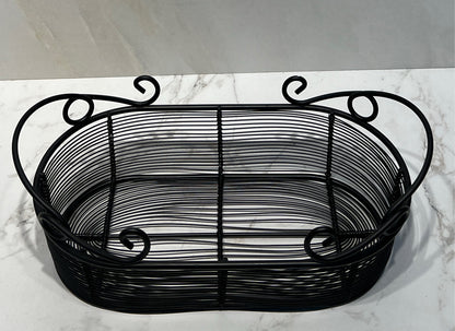 Handled Metal Bowl