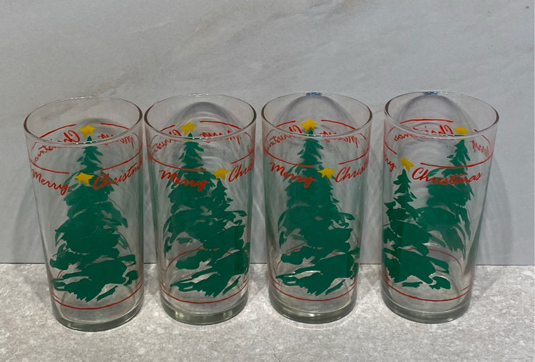 Set of 4 Vintage Glasses