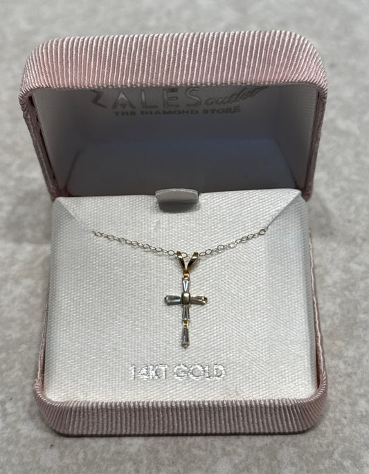 14K Gold Cross Neclkace