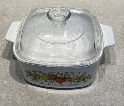 Covered Corningware Casserole