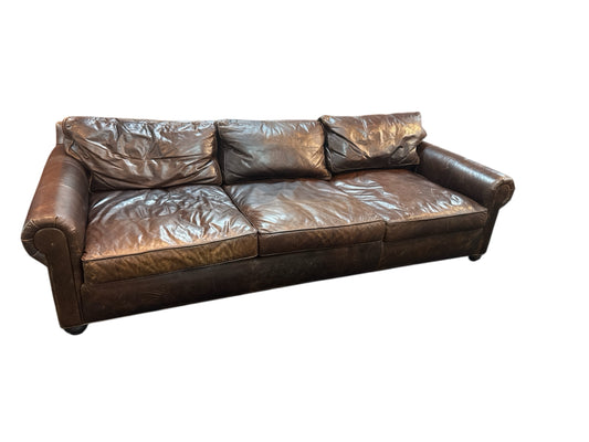 Restoration Hardware Leather Sofa