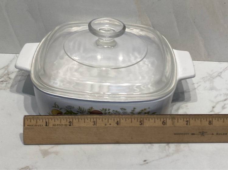 Covered Corning Ware Casserole