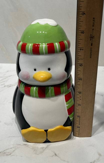 Penguin Covered Jar