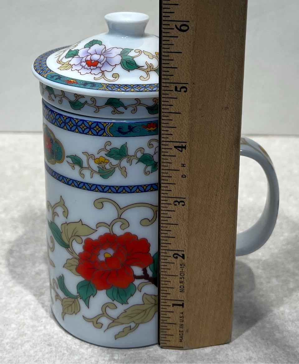Covered Mug with Strainer