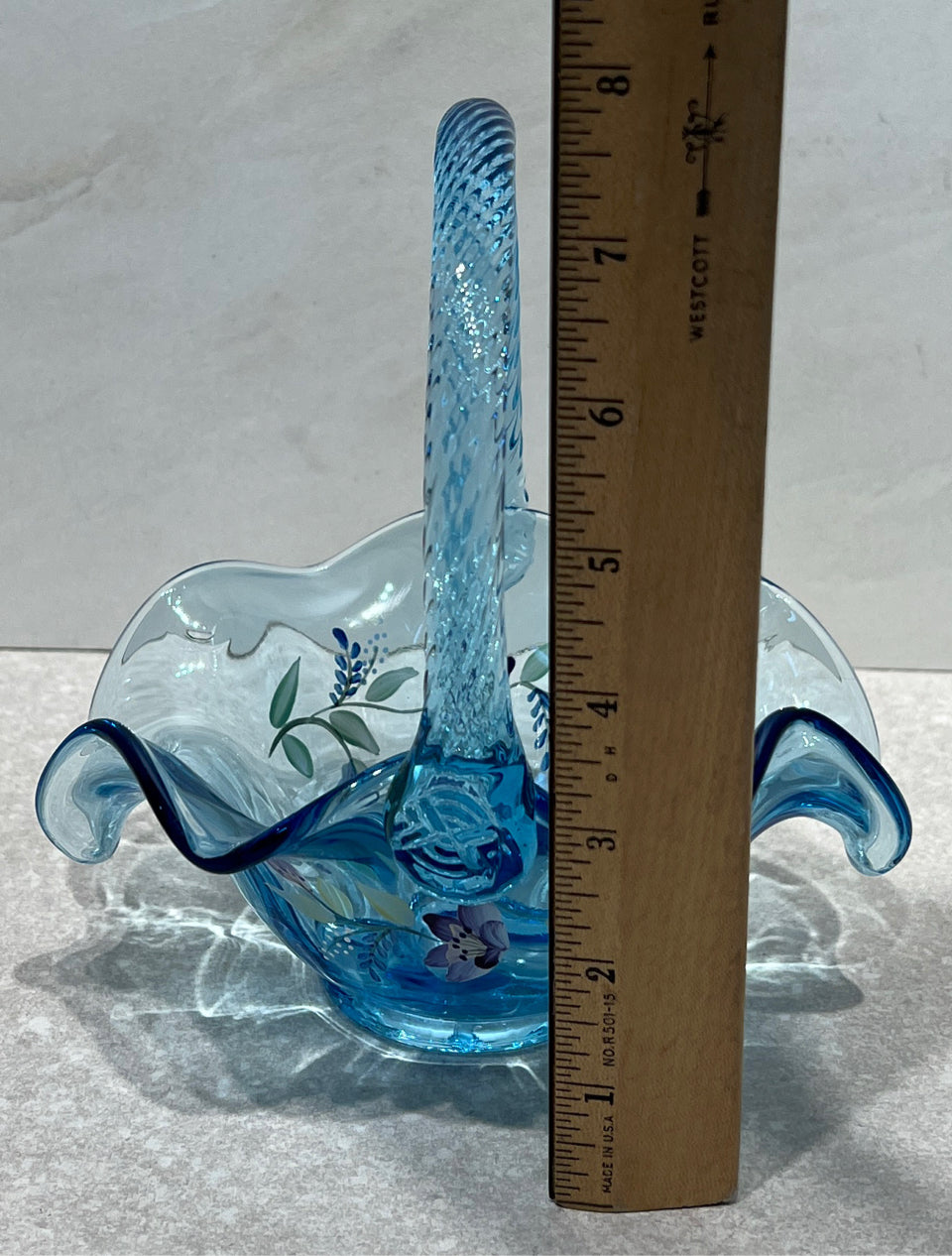 Fenton Handpainted Basket