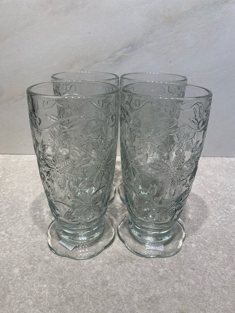 Set of 4 Princess House Iced Tea Glasses