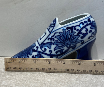 Blue and White Shoe