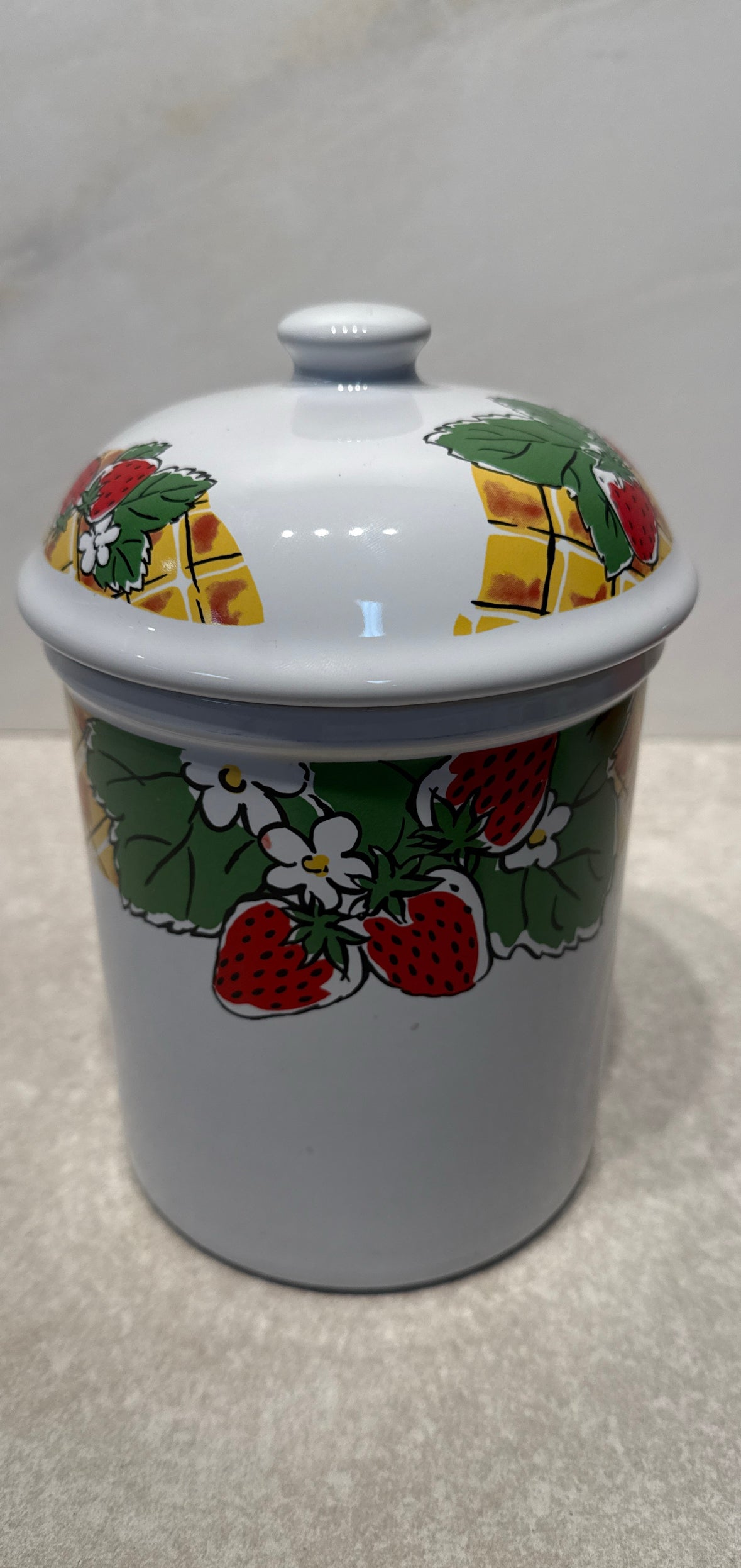 Strawberry Covered Jar