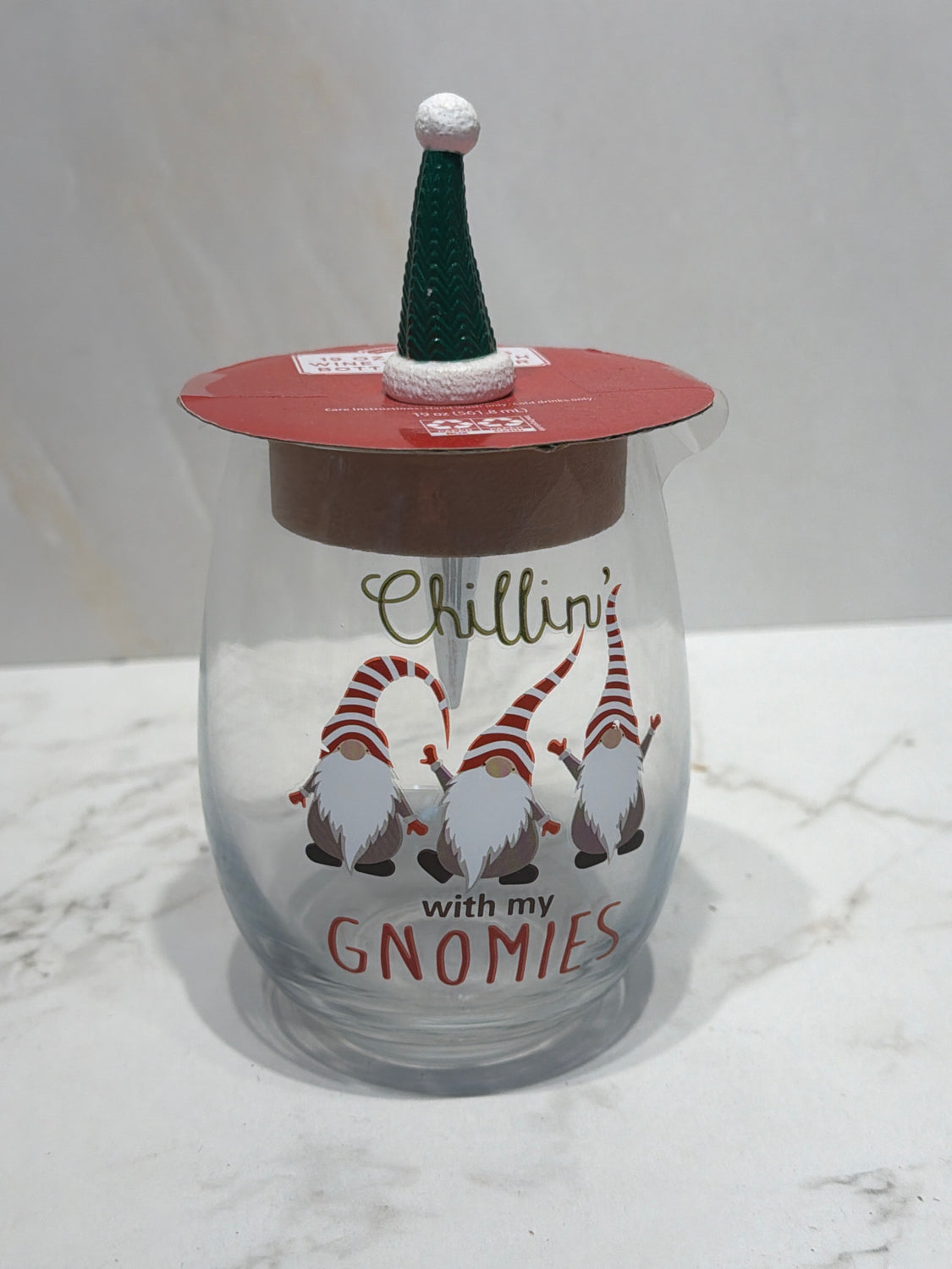 Glass with Bottle Stopper