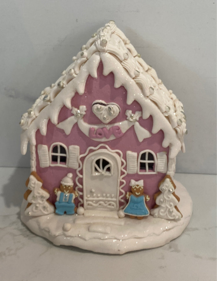 Lighted Gingerbread House