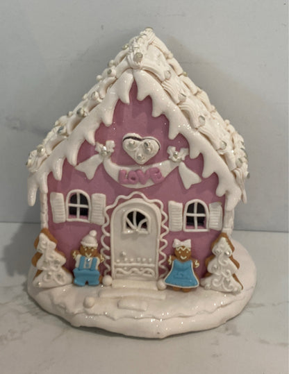 Lighted Gingerbread House