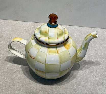 MacKenzie Childs Parchment Teapot