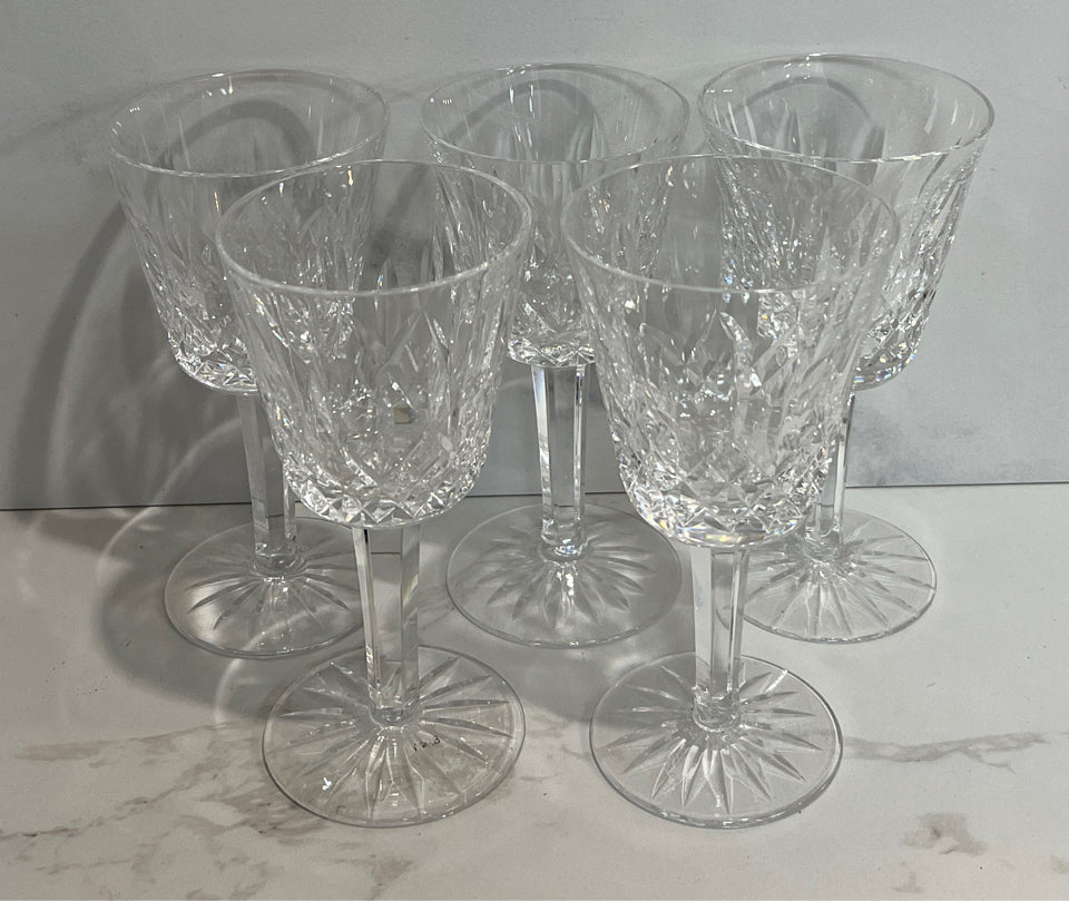 Set of 5 Waterford Glasses