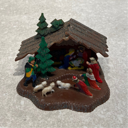 Vintage Plastic Nativity Set