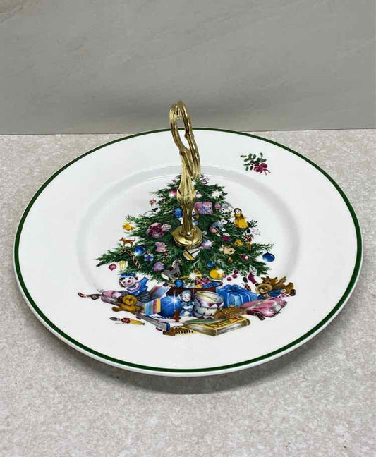 Handled Christmas Plate