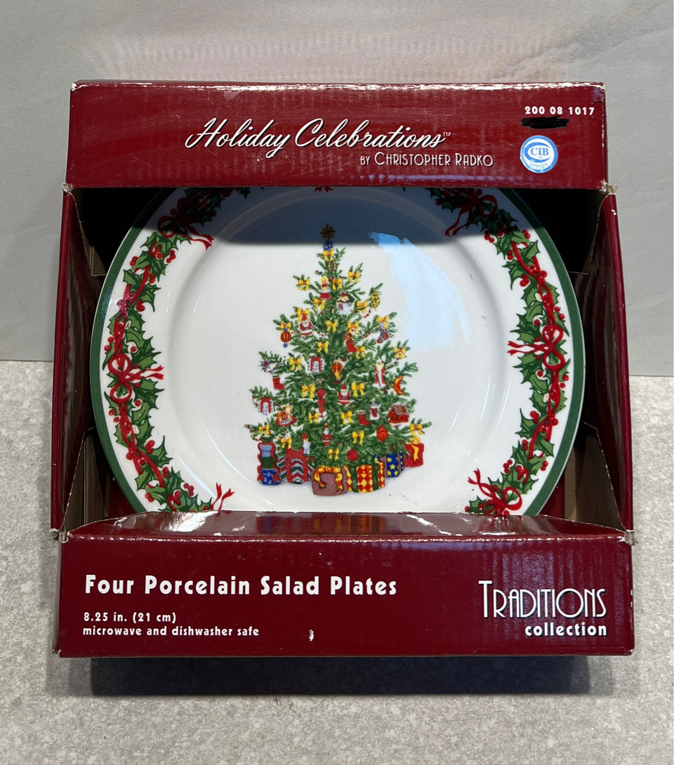 Set of 4 Radko Salad Plates