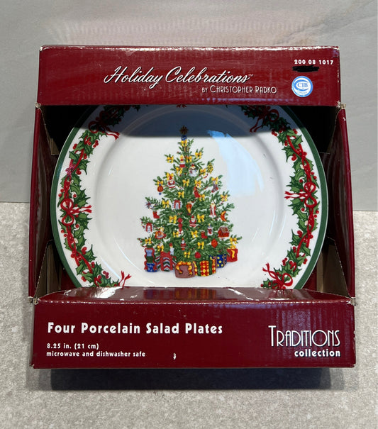 Set of 4 Radko Salad Plates