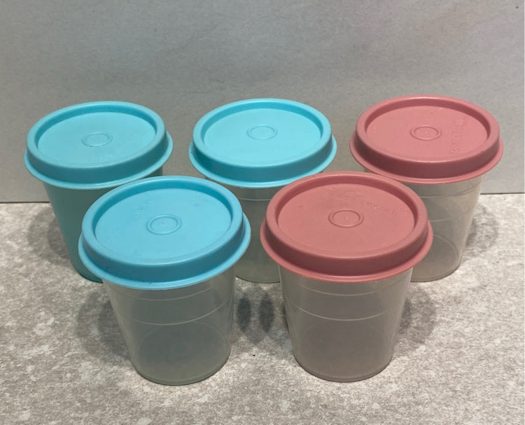 Covered Tupperware Container (Set of 5 )
