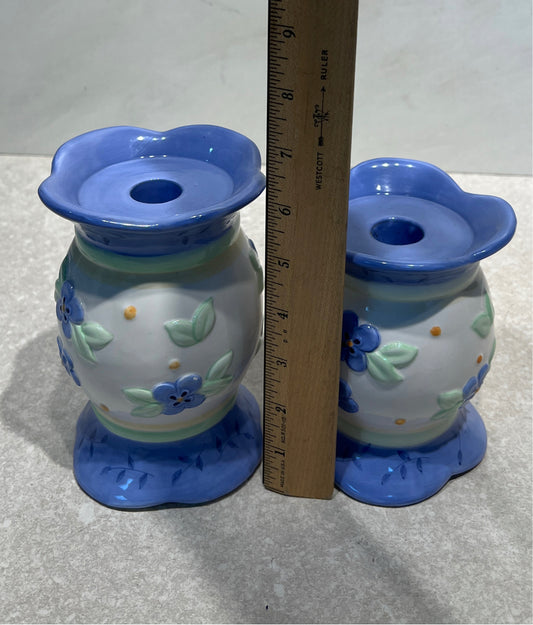 Set of 2 Pfaltzgraff Candleholders