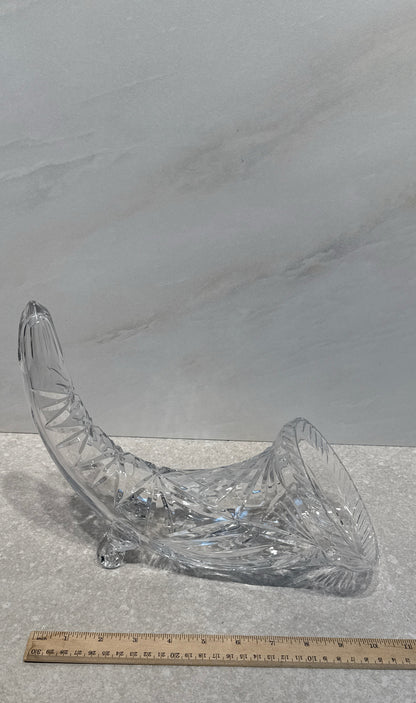 Glass Cornucopia Horn