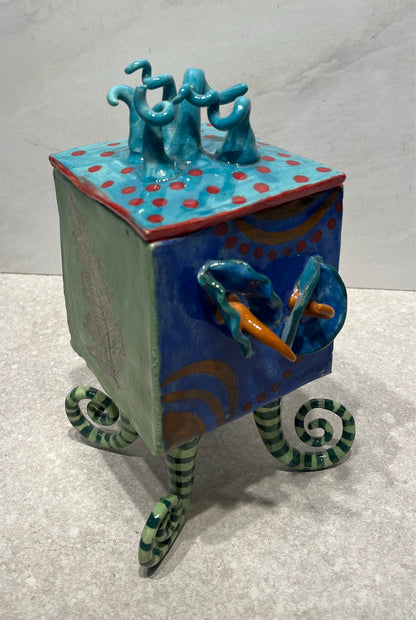 Whimsical Covered Jar