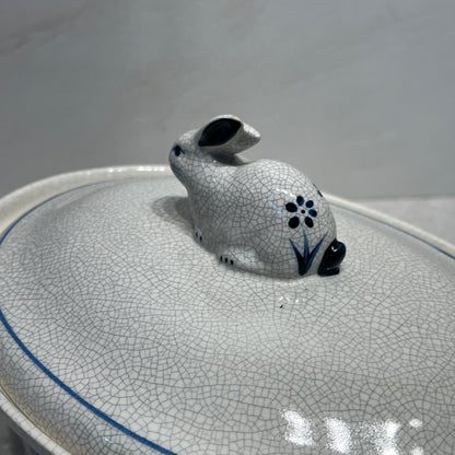 Dedham Pottery Covered Bowl