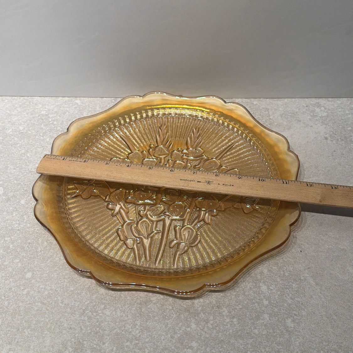 Carnival Glass Plate