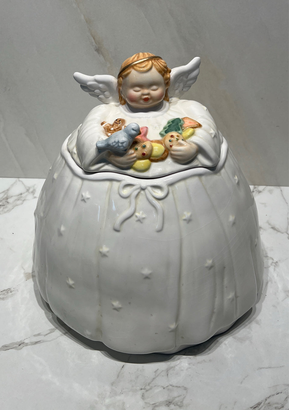 Covered Angel Cookie Jar
