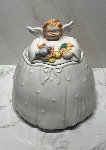 Covered Angel Cookie Jar