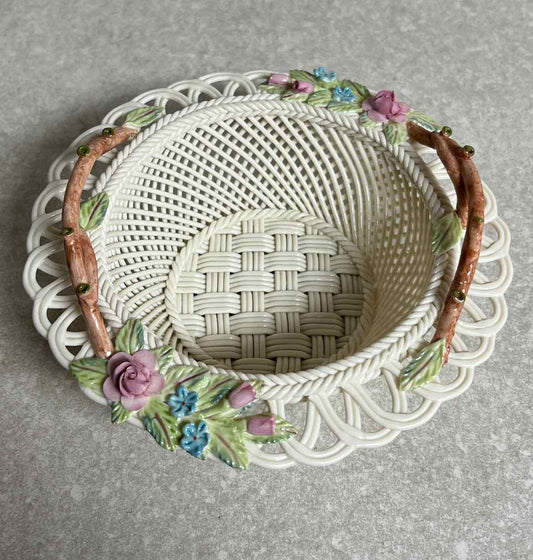 Belleek Summer Garden Basket